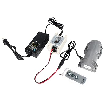3800RPM DC24V Vibration Motor with Remote Control and Adjustable Power Supply for Sieve Shaker/Massage Bed/Medical Equipment and Others