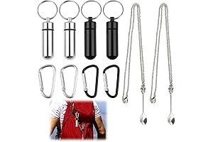 10-Pack Travel Pill Bottles with Mountaineering Buckle: Leak-Proof and Waterproof Storage for Outdoor Adventures