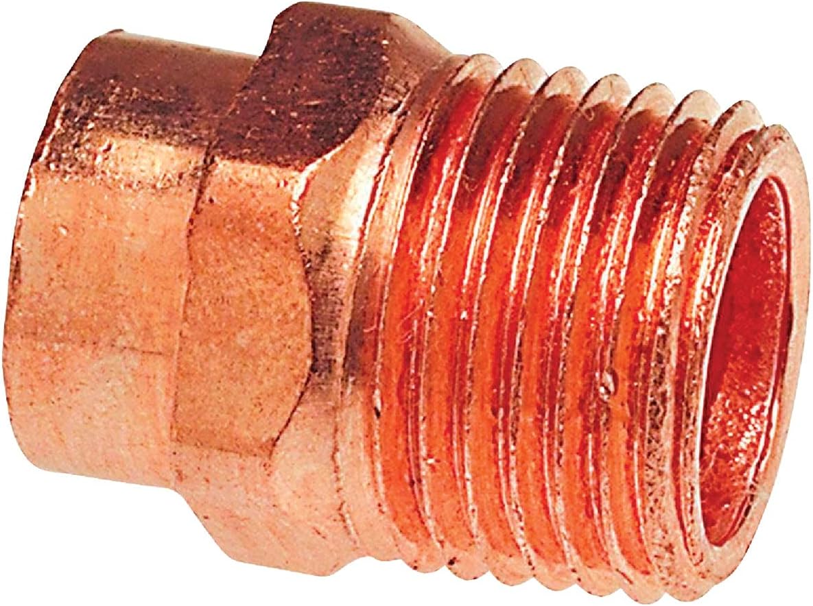 Mueller Streamline 1-1/2 in. Copper x 1-1/2 in. Dia. MIP Copper Pipe Adapter