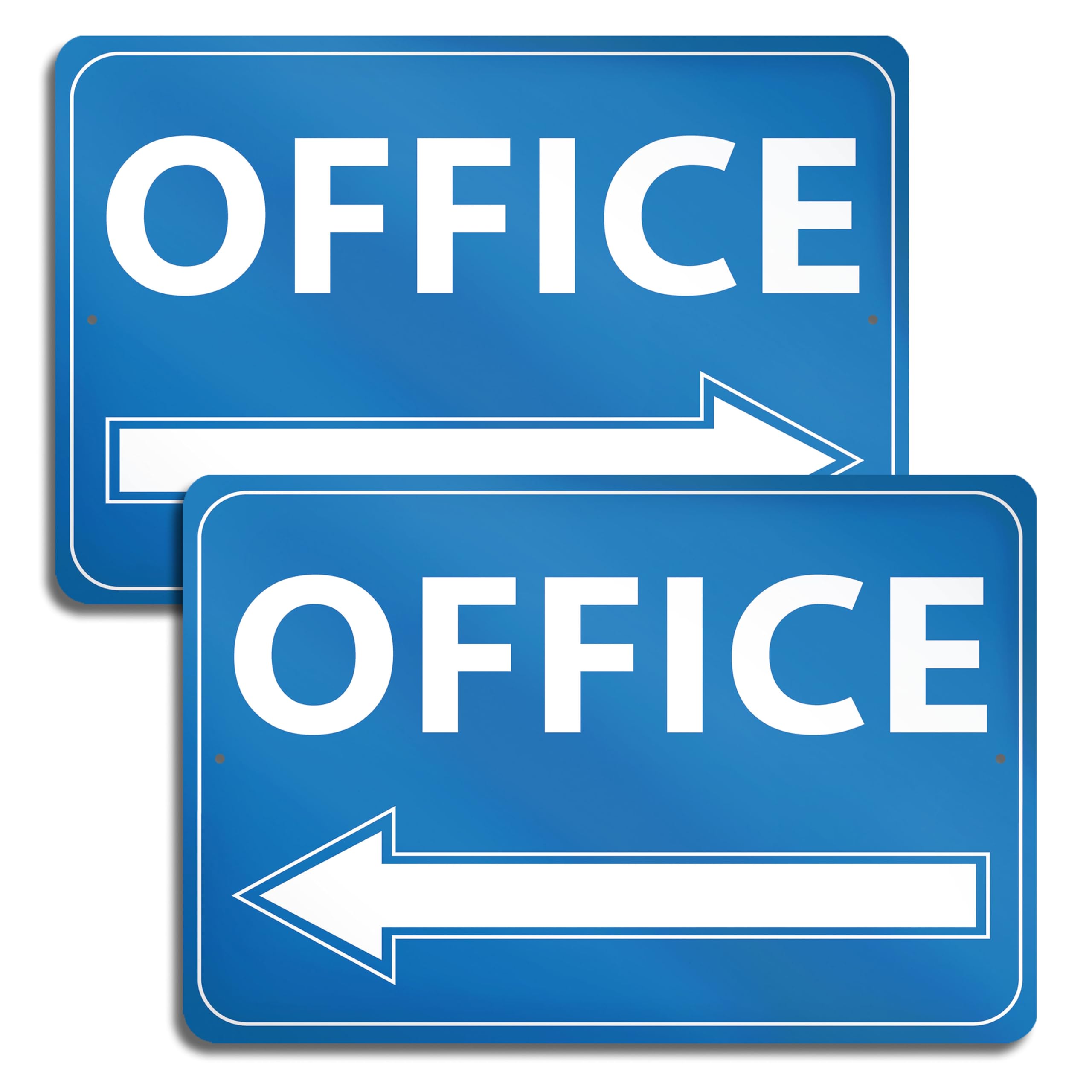 Amazon.com : 2 PC Office Signs - 10x7 Aluminum Office Door Signs with ...