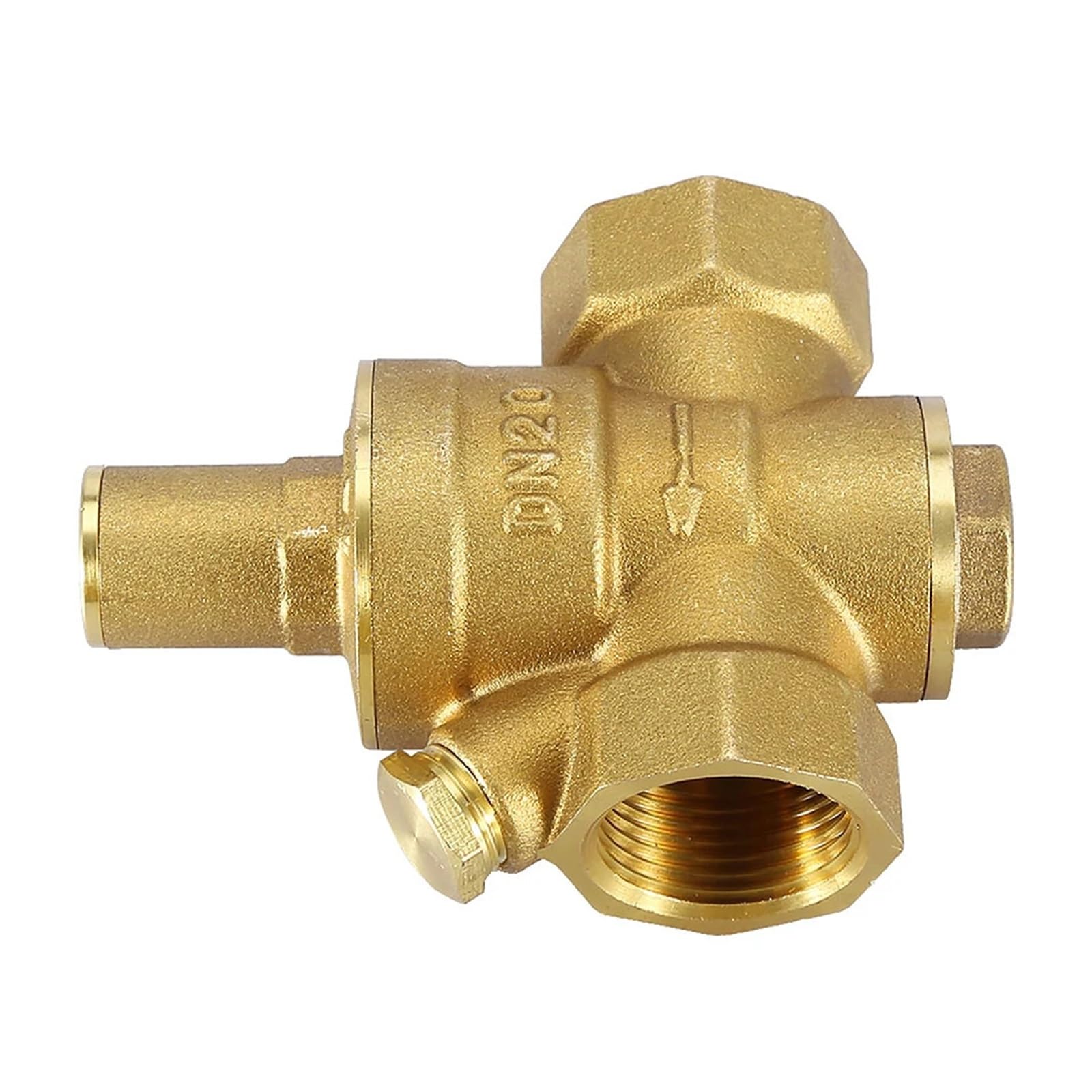 Ozliyy One Color 1Pc Dn20 3/4" Pressure Reducing Valve 0.05-0.8Mpa Brass Adjustable Water Regulator For Household System