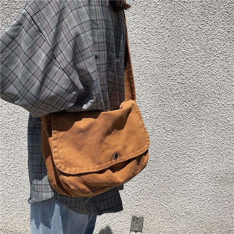 Bolso de lona Hobo grande para mujer color verde miniatura 2