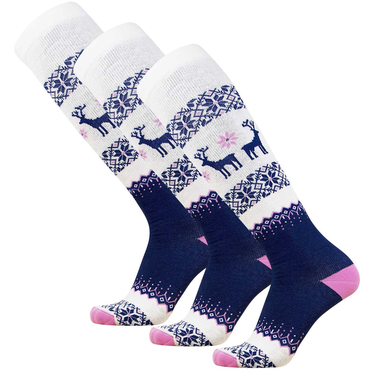 Pure Athlete Warm Wool Ski Socks Winter – Women Skiing Merino Snowboard Pack Men