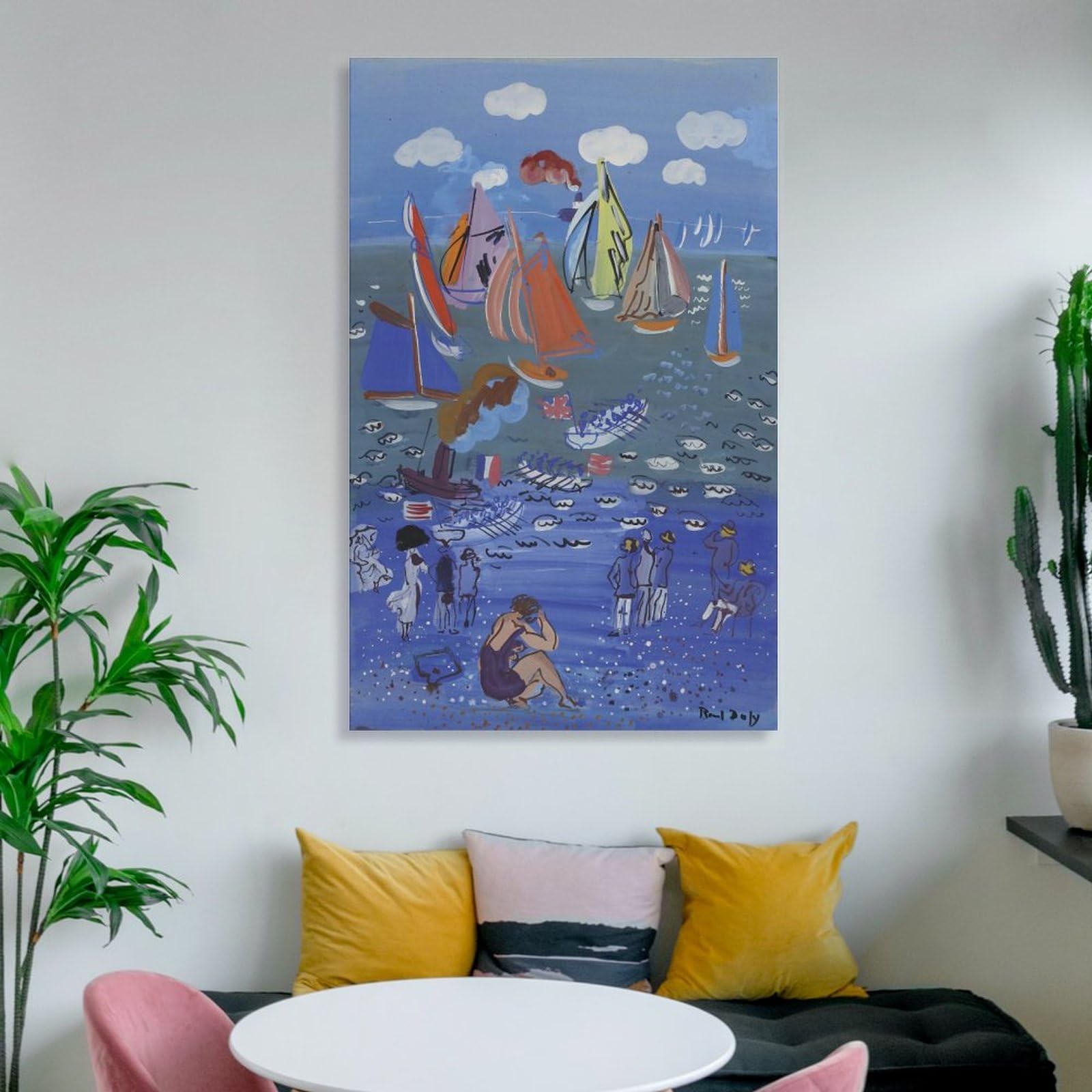 Raoul Dufy The British Squadron Visits Le Havre Leinwand-Kunstdruck, 60 x 90 cm