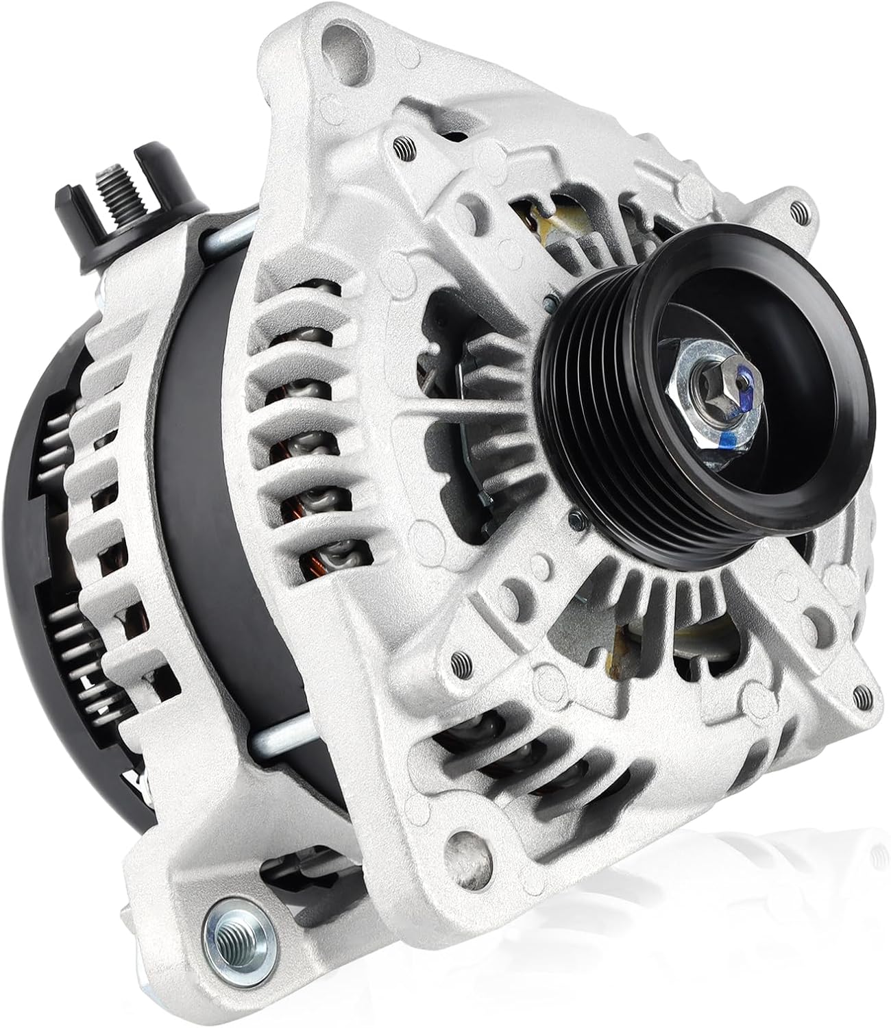 Farrme 11532 Car Alternator 12V 220 Amp, 6Groove Pulley