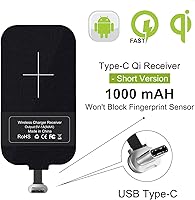 Vista 3 de Nillkin Receptor y adaptador de carga inalámbrica, módulo receptor de cargador inalámbrico Qi para Google Pixel, Samsung Galaxy A51/A52/A53/A54/A55