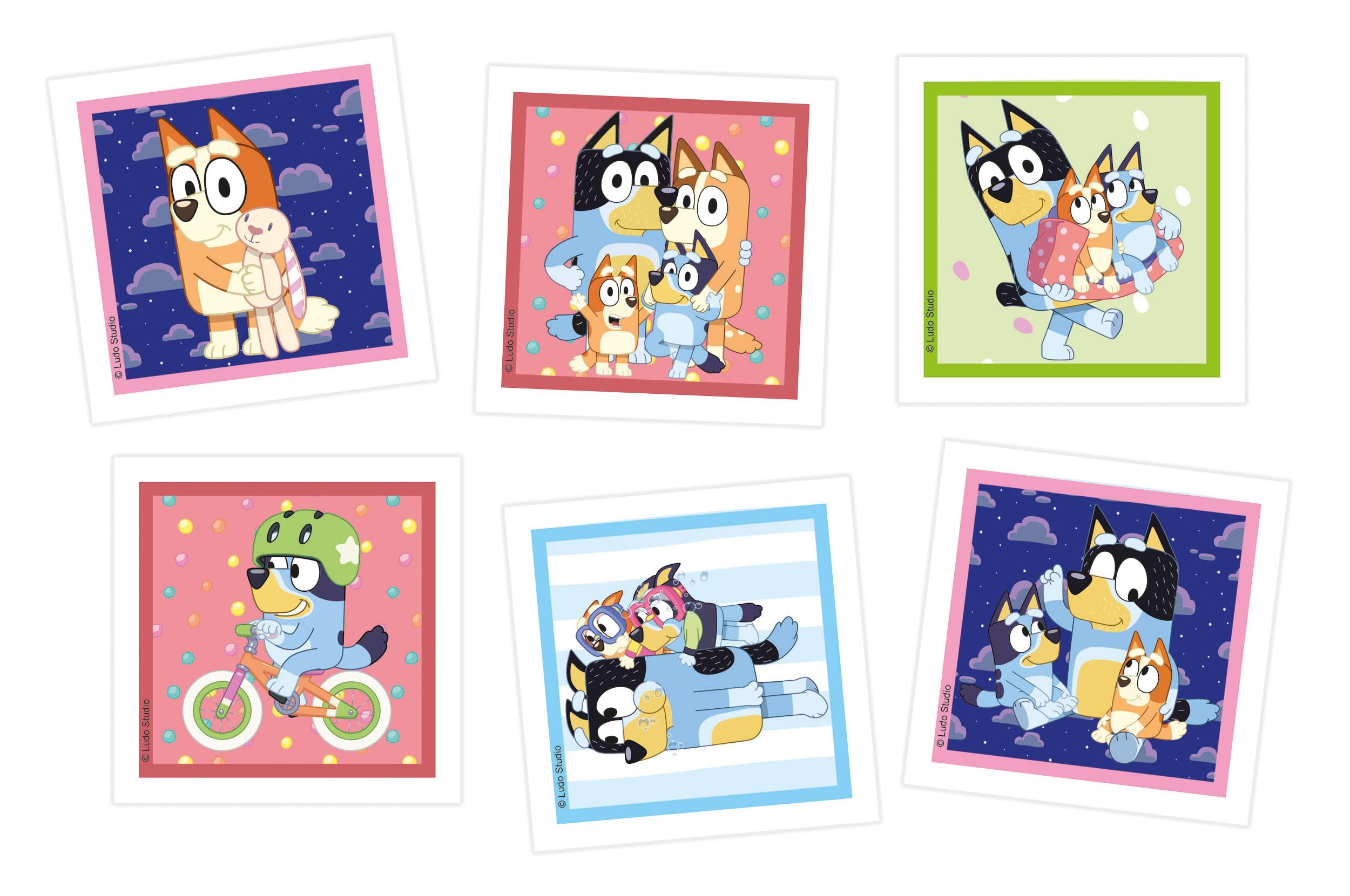 Clementoni | Bluey Puzzle 4 En 1 Pour Enfants 3 Ans+ | 12 16 20 24 Pièces Super Color | Développement Cognitif Et Motricité Fine | Activité Éducative | Jeu De Société | Coordination Œil-Main