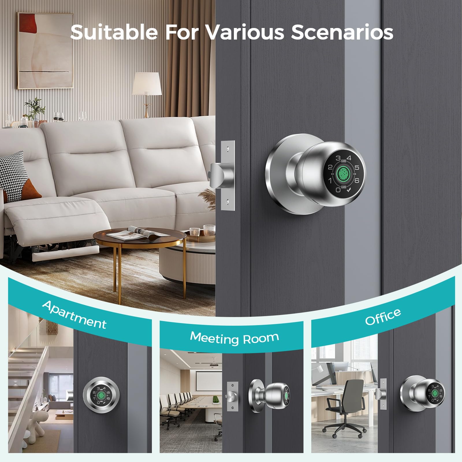HEI LIANG Fingerprint Door Lock - Smart & Secure -7