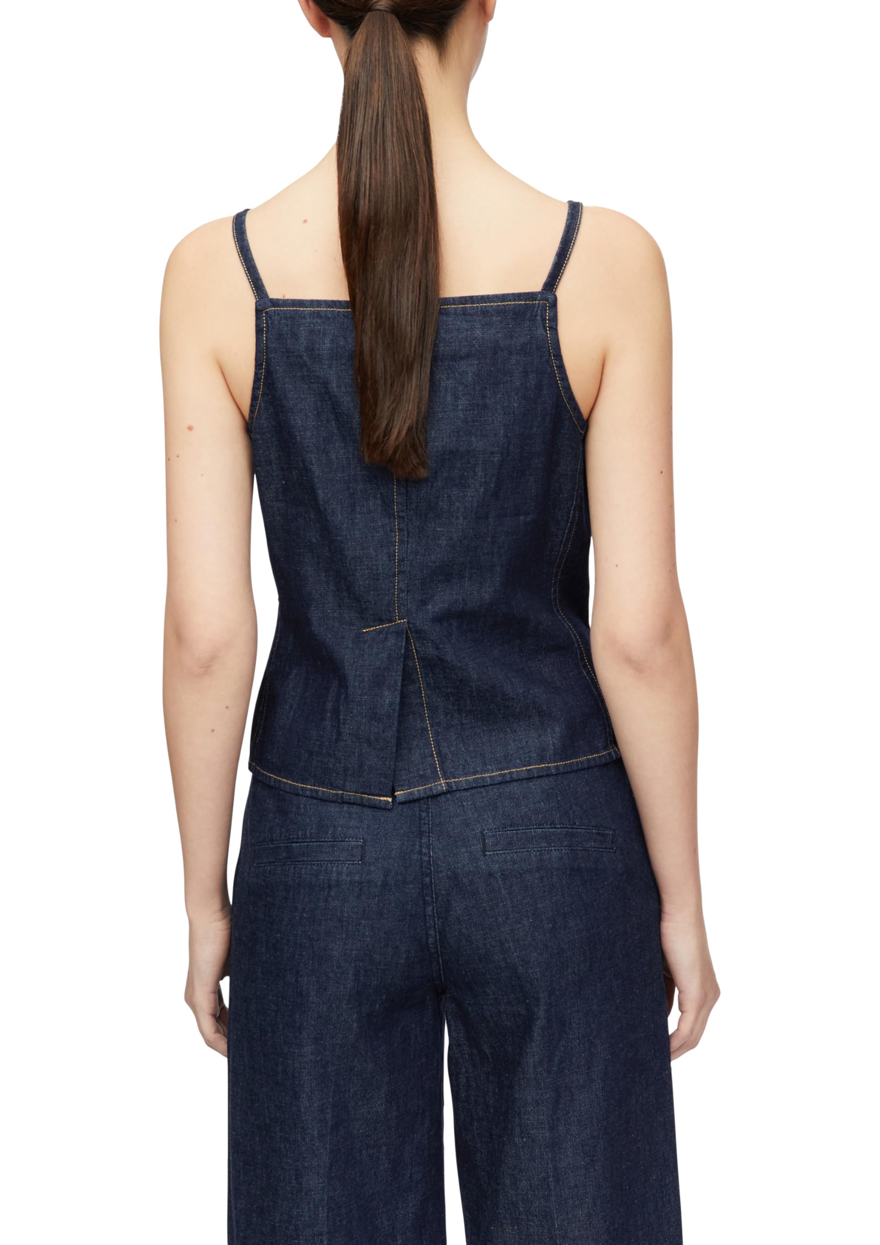 Comma Top aus leichtem Denim