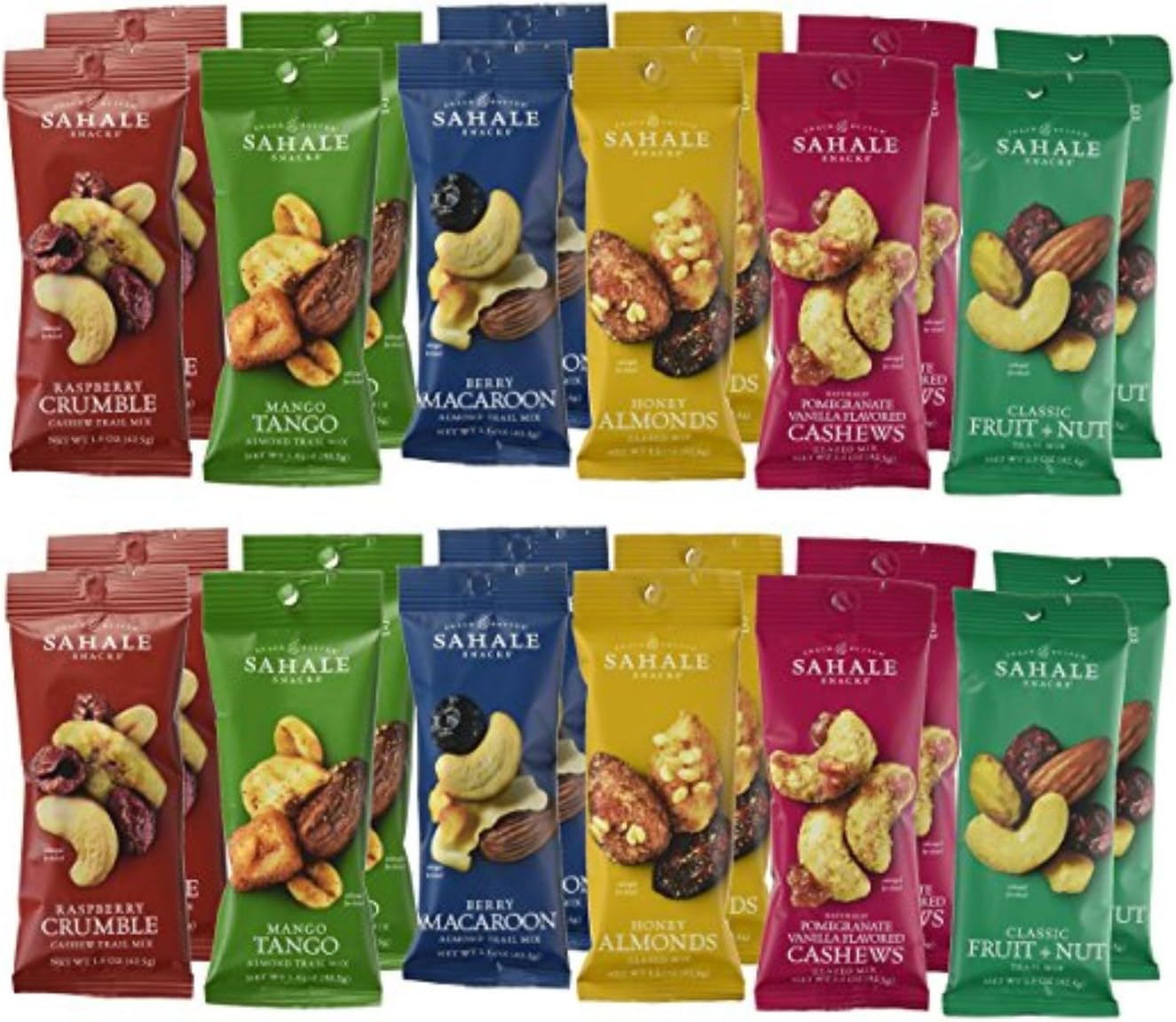 Sahale Snacks Cashew and Almond Nut Blends Grab And Go Variety Pack, 1.5 Ounce (24 Pack)