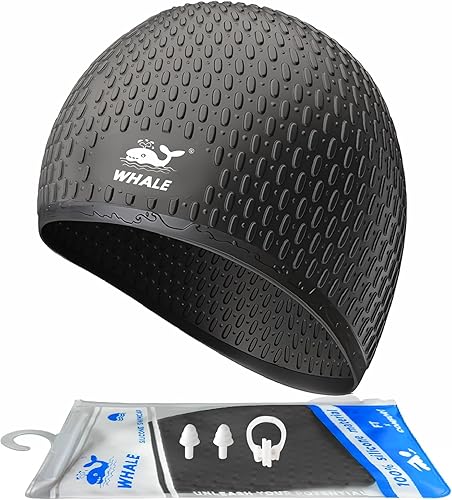 Gorro de natación grande de silicona para mantener tu cabello seco mientras nadas