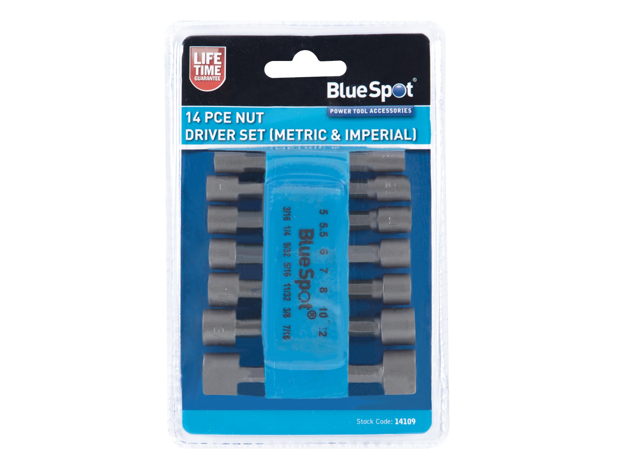Bluespot 14 PCE Nut Driver Set (Metric & Imperial)