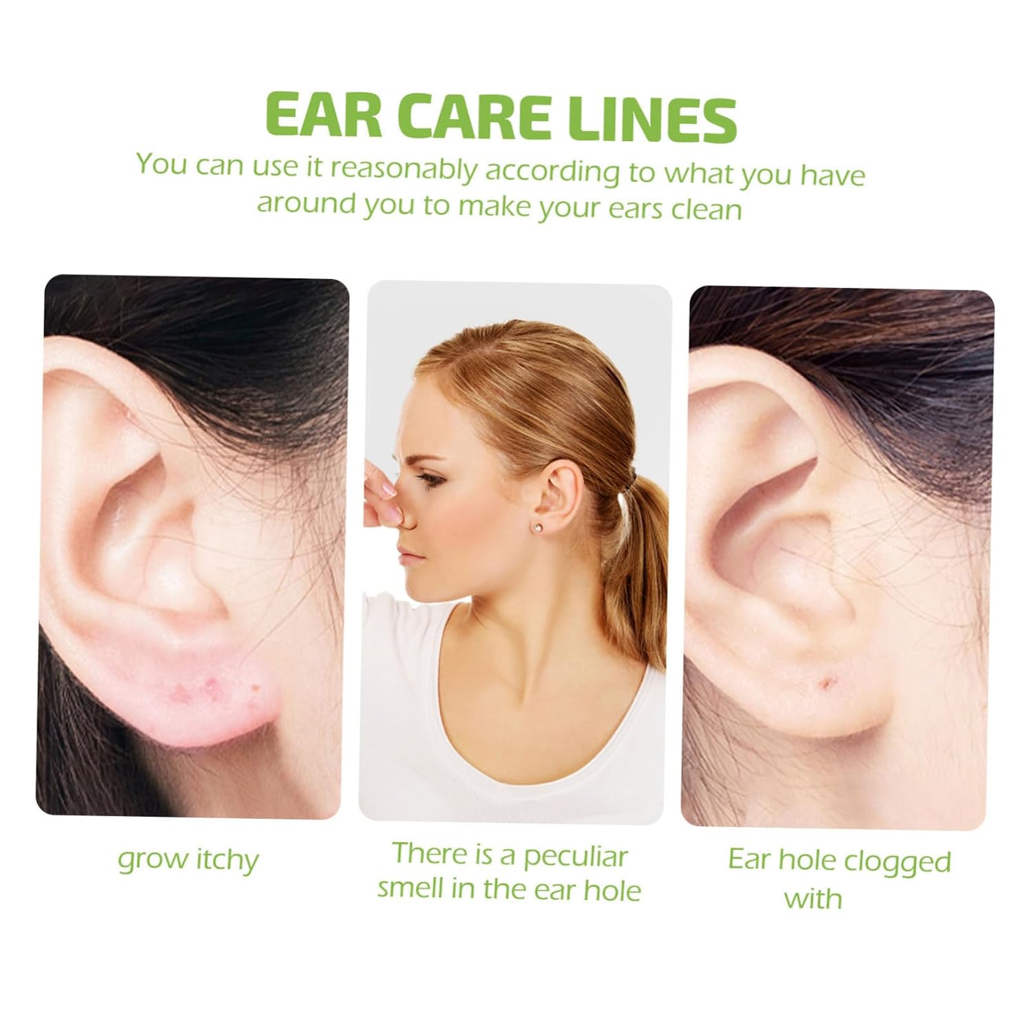 POPETPOP 100pcs Ear Washer Tips Disposable Cleaning Tubes for Safe Ear Wax Removal Flexible Design for Family Use