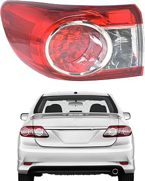 LH Left Driver Side Outer Tail Light Replacement for Toyota Corolla 2011-2013 Tail Lamp 8156002580 TO2804111