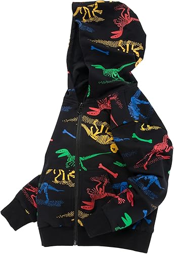 Miniatura 7 de TLAENSON Sudaderas con capucha de dinosaurio para niños y niñas, sudadera con capucha para niños pequeños