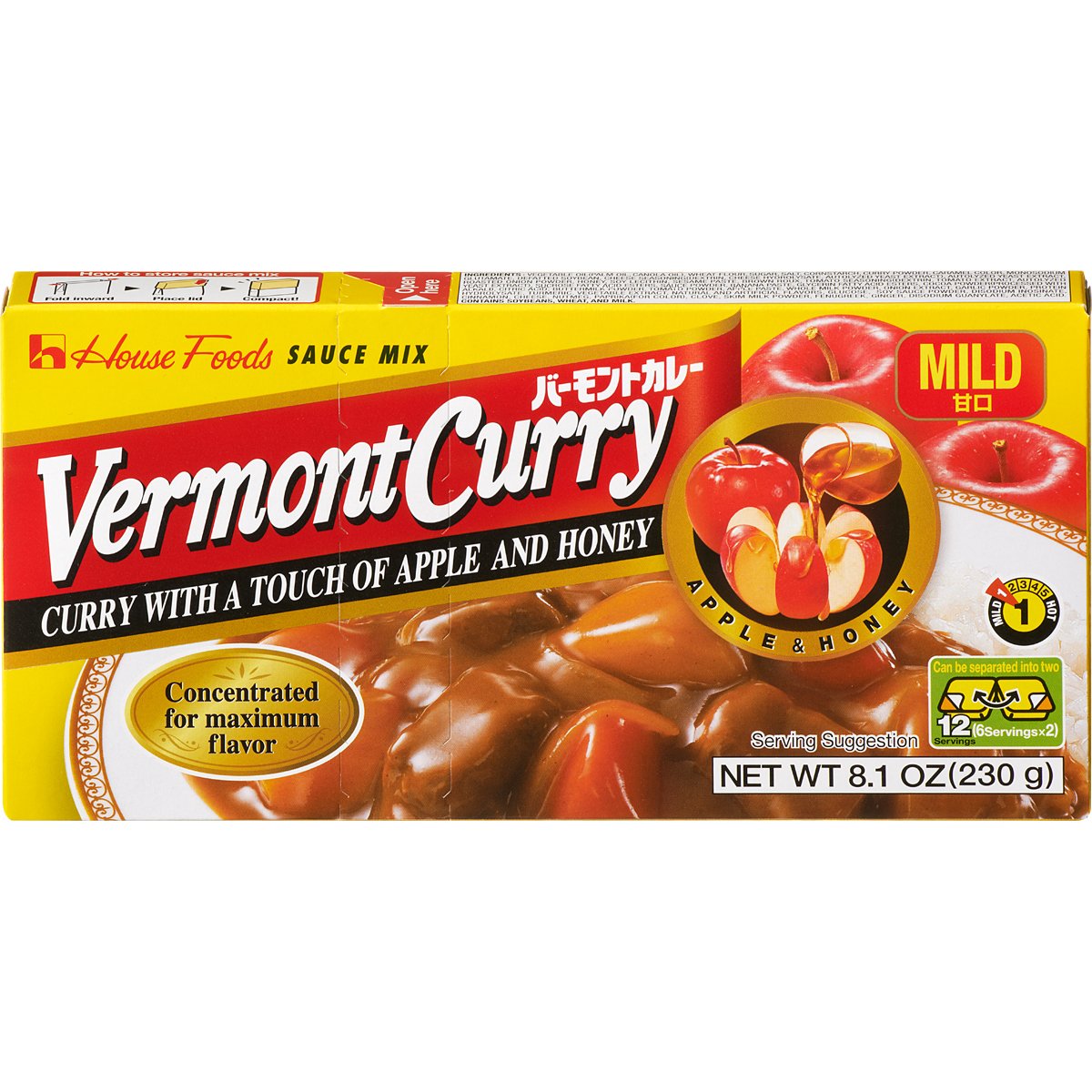 House Foods Vermont Curry, Mild, 8.1 Ounce (Pack Of 10)