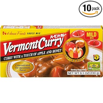 House Foods Vermont Curry, Mild, 8.1 Ounce Pack of 10