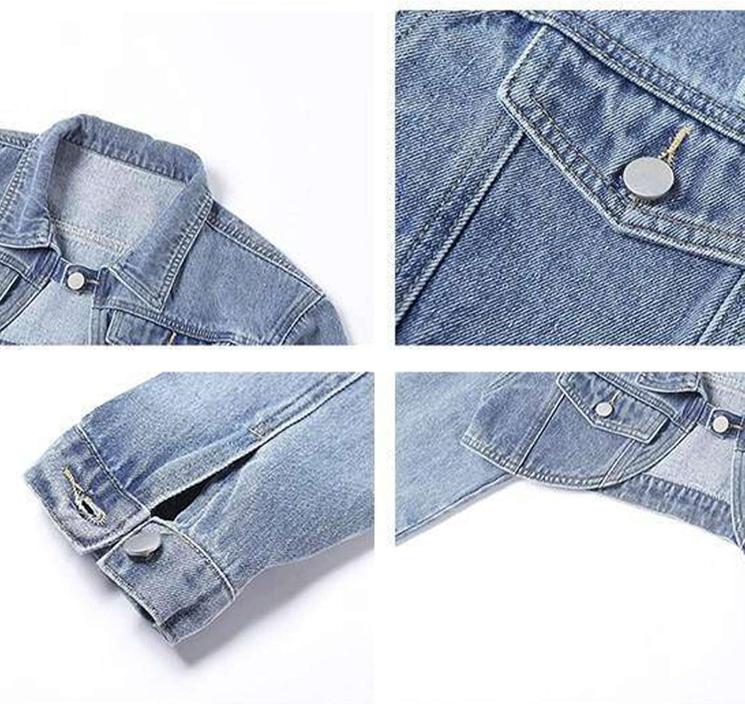 SEMATOMALA Women's Bolero Denim Jacket Long Sleeve Shrug Jacket Y2K Crop Top Jean Coat Streetwear