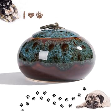 Ceramic Small Urns for Human Ashes, Mini Urns for Ashes for Adults Urns for Pets Dogs Cats Ashes Funeral Urns for Ashes Keepsake Haustierurnen h