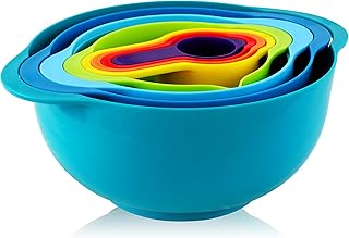 Elama MegaChef's Multipurpose Mixing Bowl and Measuring Cup Set