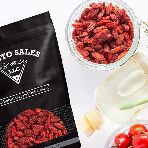 Miniatura 3 de Bayas de Goji de calidad fresca sin azúcar añadido, deliciosas, nutritivas y sabrosas y para todas las edades, empaquetadas en una bolsa resellable