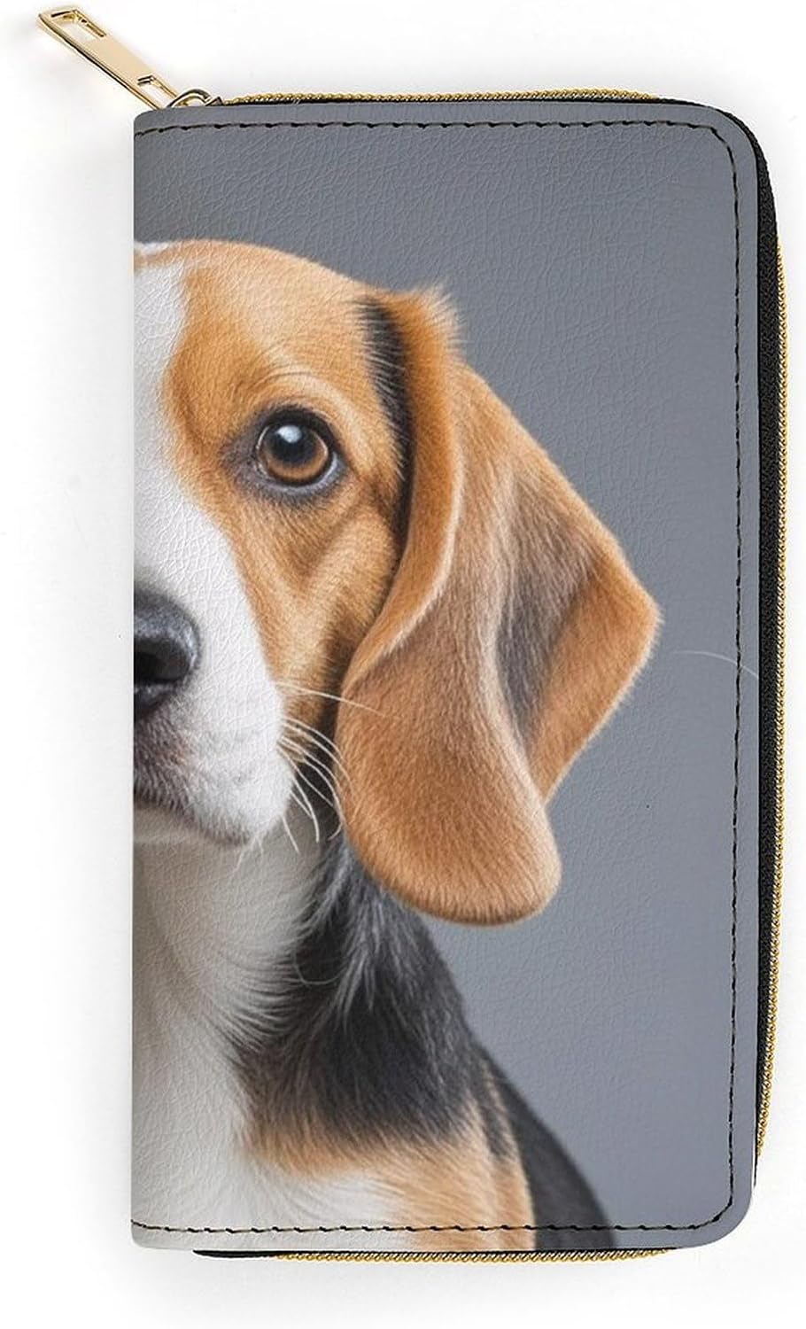 Cute Beagle Long Zipper Pouch Wallet Clutch Wallet