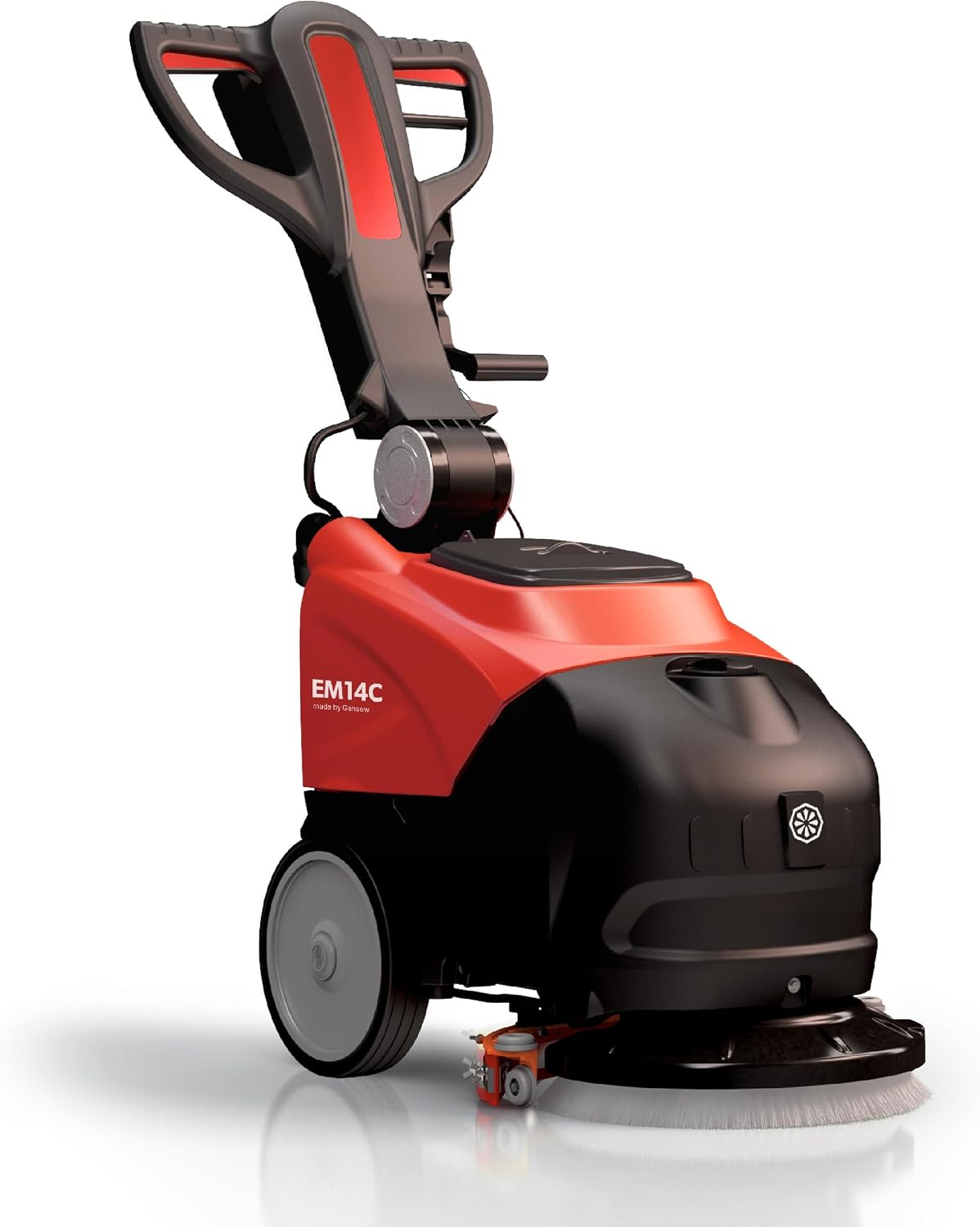 IPC Eagle EM14C Walk Behind Floor Scrubber - 110V-Powered (Red) | Commercial Auto Scrubber with 14" Cleaning Path