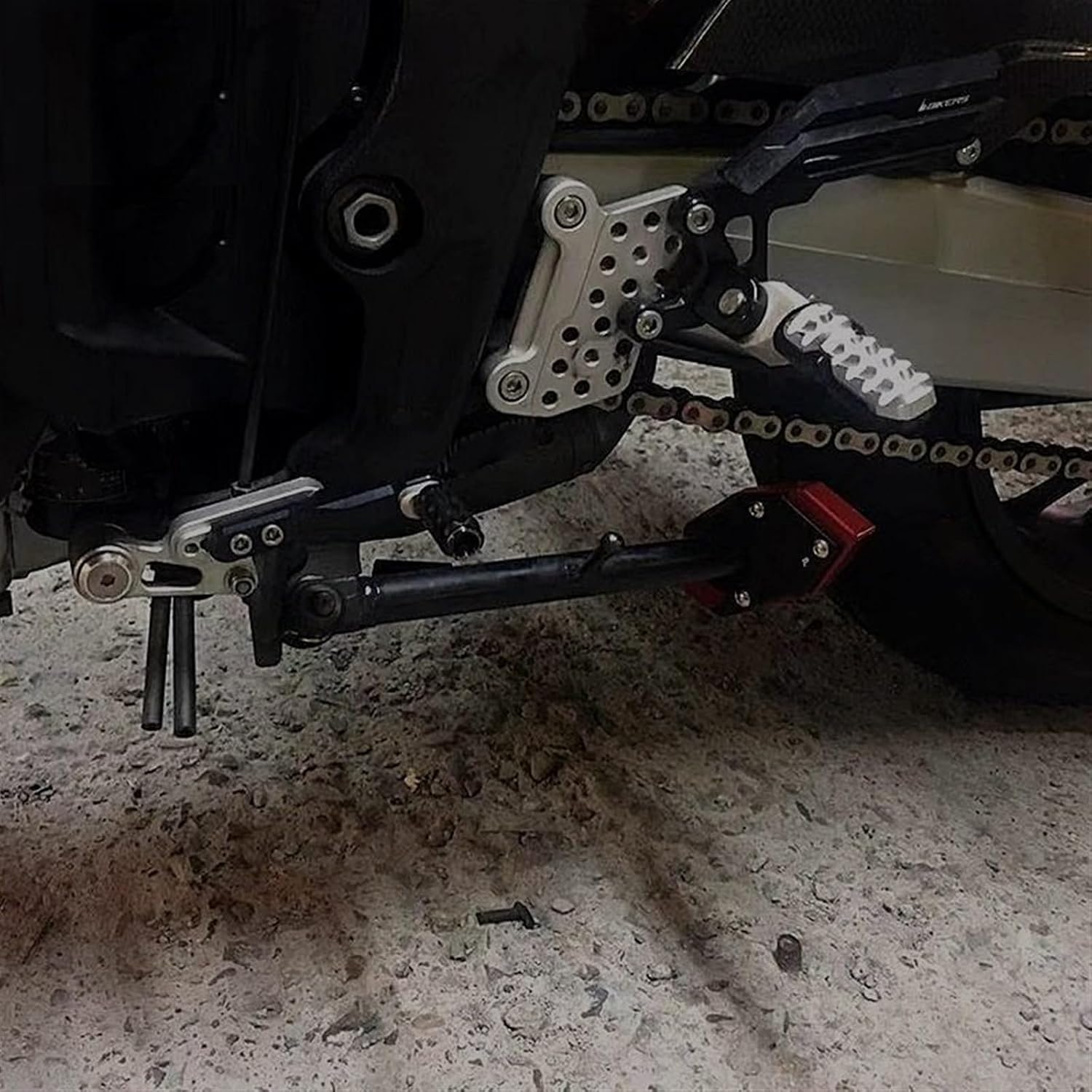 Plaque D'élargisseur De Béquille Latérale Pour Suzuki V-Strom 1000/1050 (2014-2022) - Aluminium CNC Anodisé, Anti-enfoncement Sur Sol Mou - Noir/bleu/rouge/or