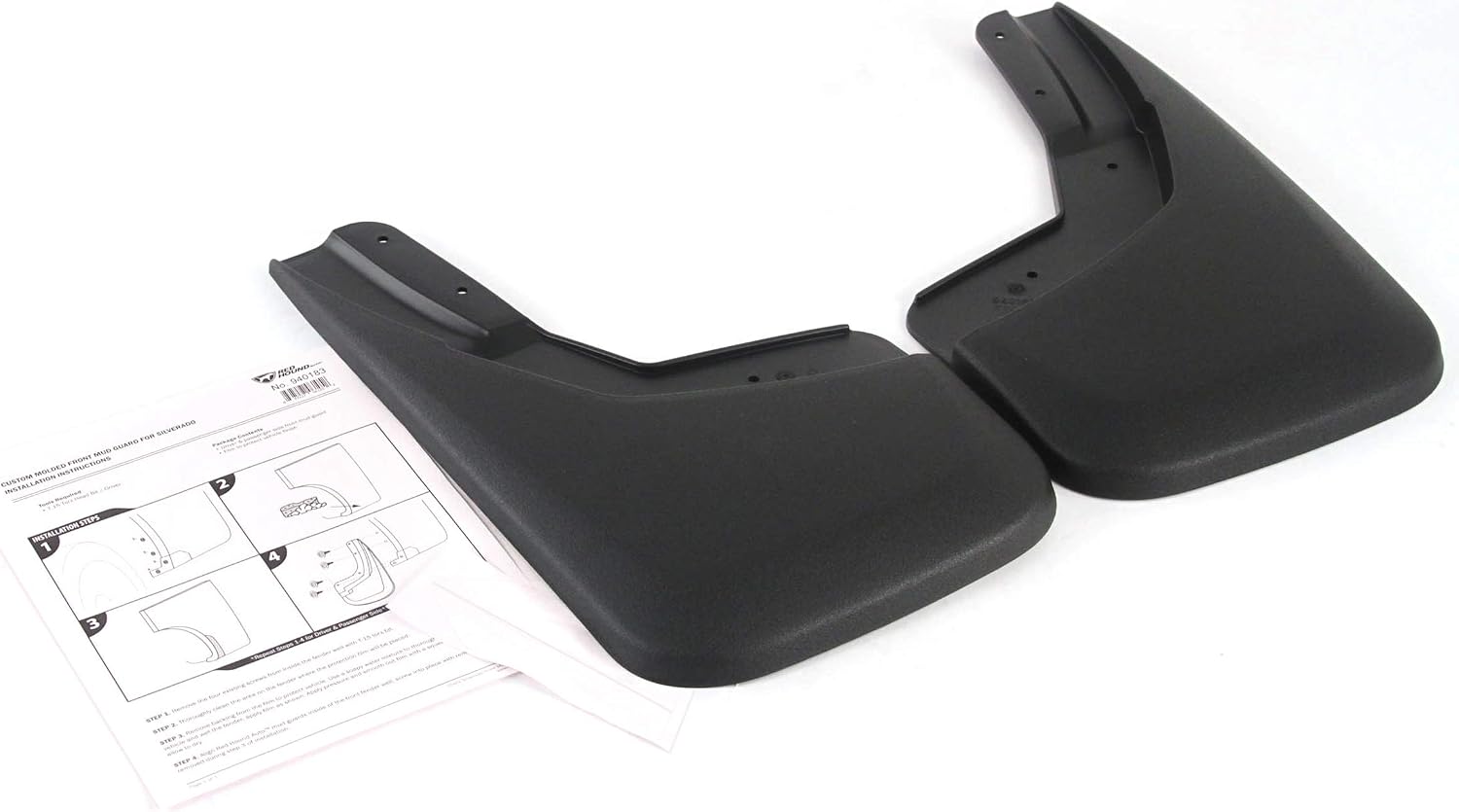 Red Hound Auto Premium Heavy Duty Molded Compatible with Chevrolet Silverado 1500 (2014-2018 & 2019 1500LD), 2500 3500 (2015-2018) Splash Mud Flaps Guards Front & Rear 4 Piece Set