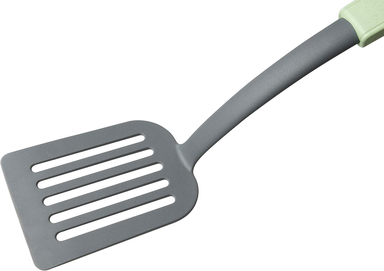 Fackelmann Eco Friendly Plastic Fried Scoop, Perforated Line, Mint Green, 32 cm