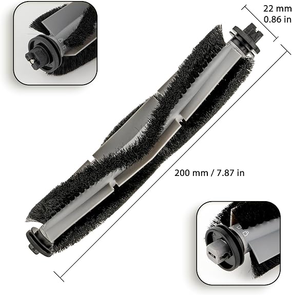 (2 Pack) T20+, T25+, T30+ Replacement Roller Brushes Compatible with Airrobo T20+, T25+, T30+ Robot Vacuum Cleaner, Main Roller Brush Accessories Kit, Multi-Surface Brush