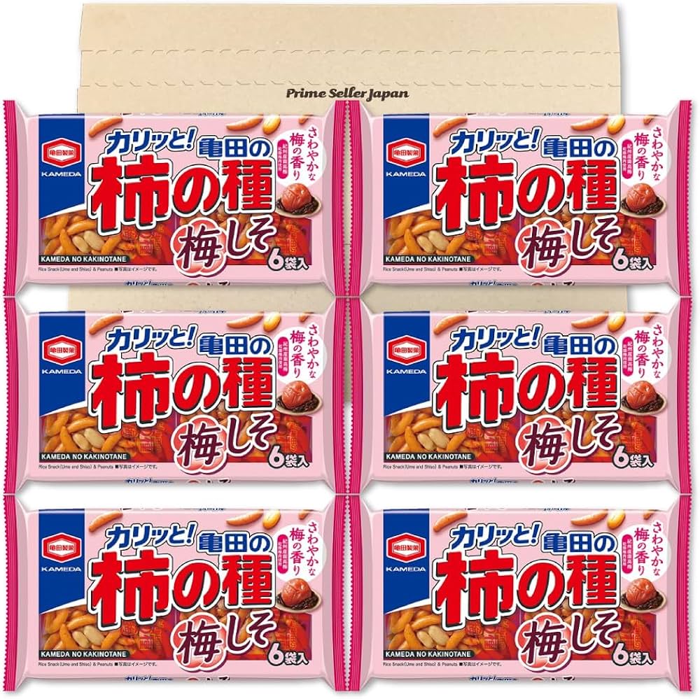 Amazon.co.jp: 亀田製菓 亀田の柿の種 梅しそ 6袋詰 164g ×6袋