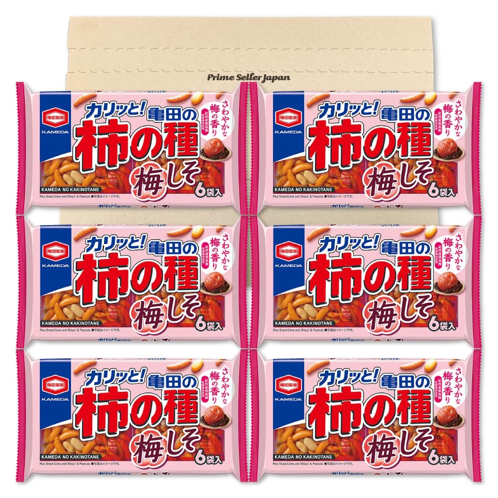 かめ！ページです。 Amazon.co.jp: 亀田製菓 亀田の柿の種 梅しそ 6袋詰 164g ×6袋