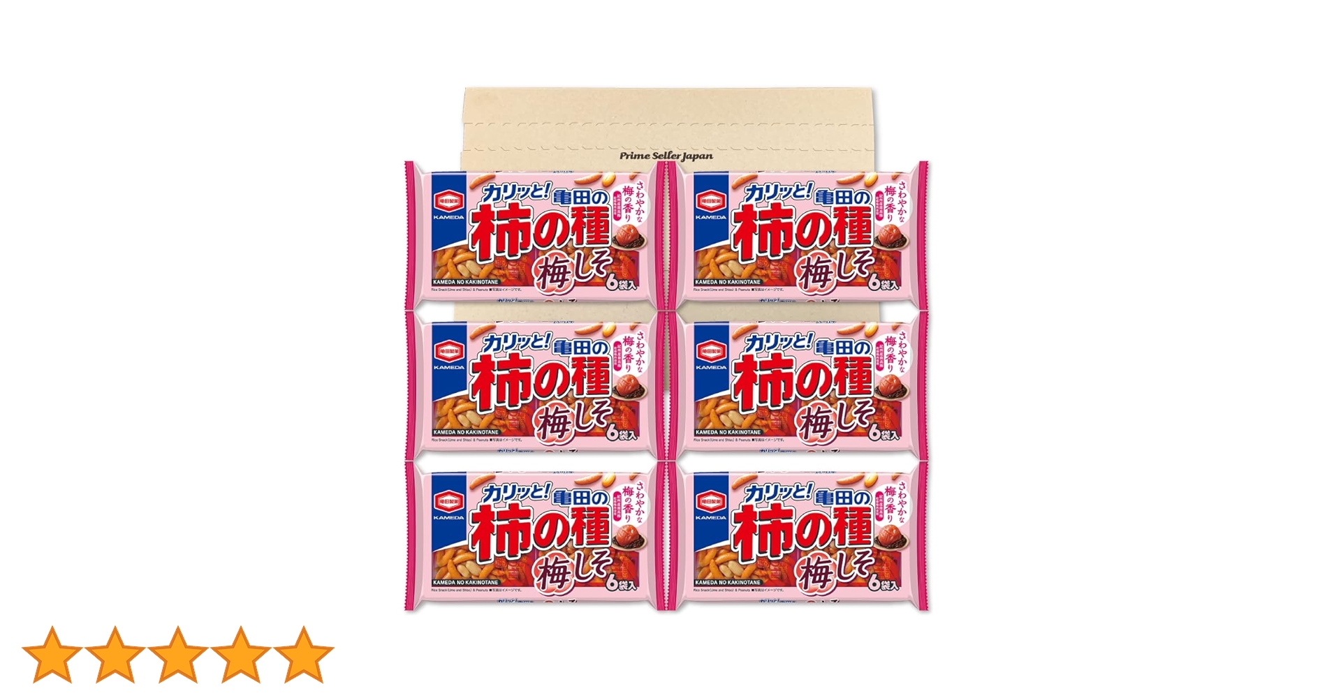 かめ！ページです。 Amazon.co.jp: 亀田製菓 亀田の柿の種 梅しそ 6袋詰 164g ×6袋