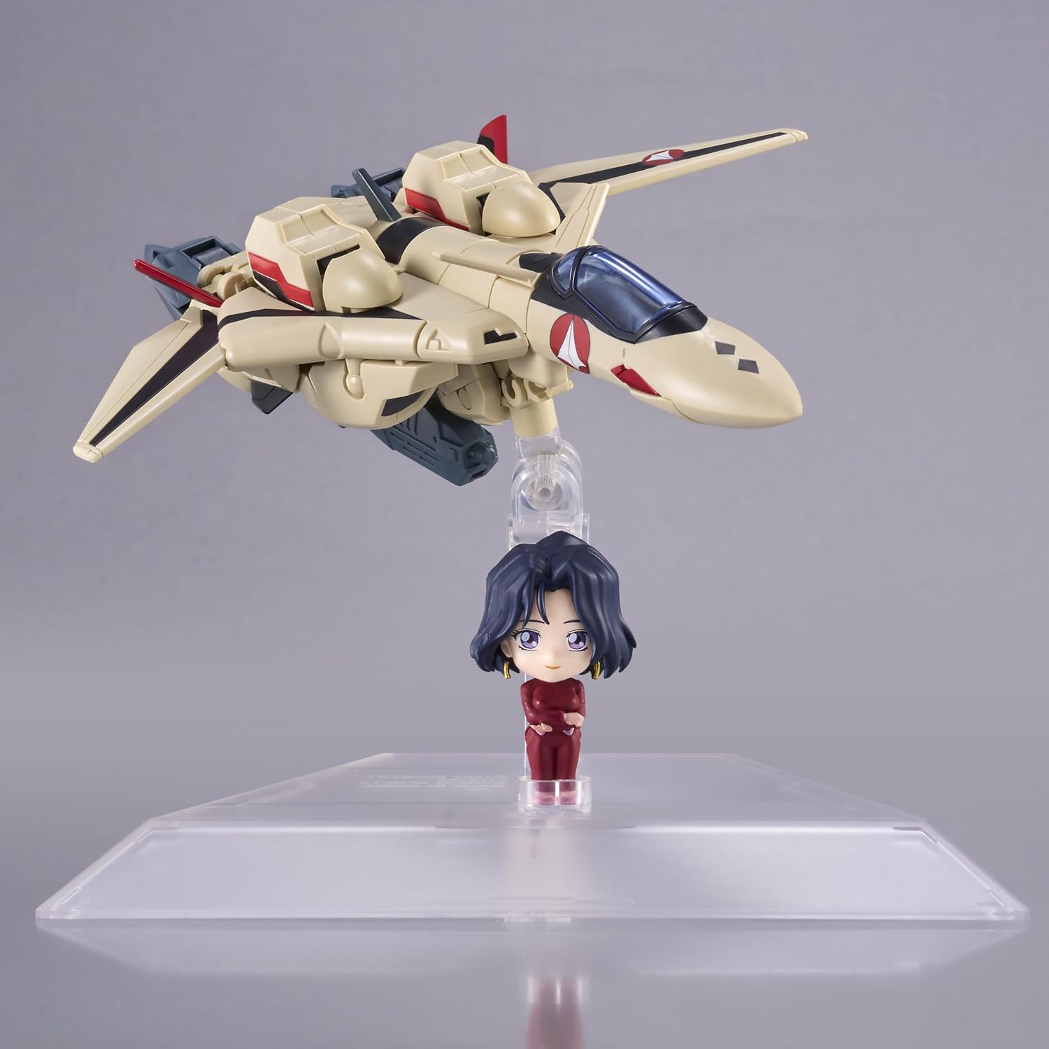 TAMASHII NATIONS - Macross Plus - YF-19 (Isamu Alva Dyson use) with Myung Fang Lone, Bandai Spirits Tiny Session Figure