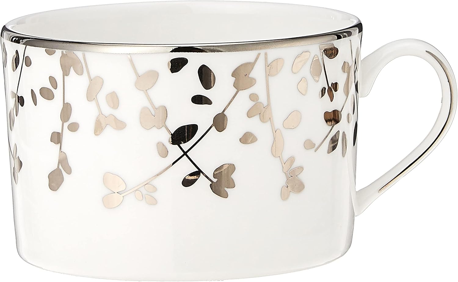 Kate Spade New York Gardner Street Platinum 20-Piece Dinnerware Set, 18.65 LB, White