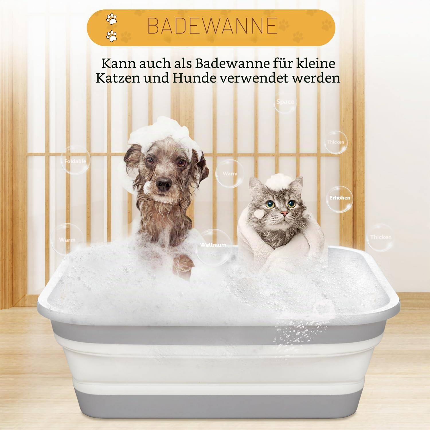 Katzentoilette für ältere Katzen, dreibeinig, arthritisch, offener niedriger Einstieg für kranke, gebrechliche behinderte Katzen, ältere ältere Menschen (eine Packung)