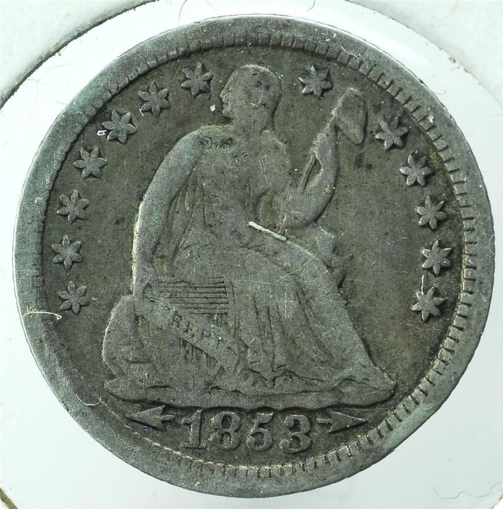 Seated Liberty Half Dime Dated From 1837 to 1873 Half Dime Very Good