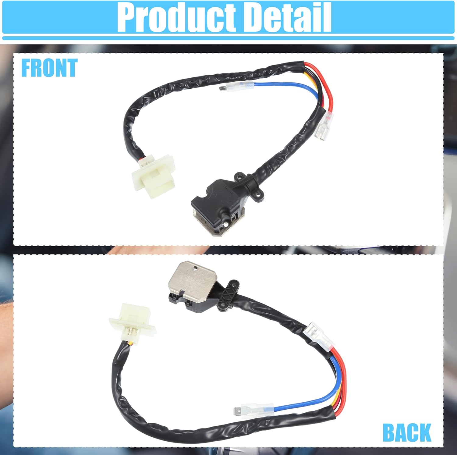 ACROPIX HVAC Heater Blower Motor Resistor Temp Control Regulator Fit for Mercedes-Benz E300 E320 E420 E430 1996-2003 No.2108218351/2108200917 - Pack of 1