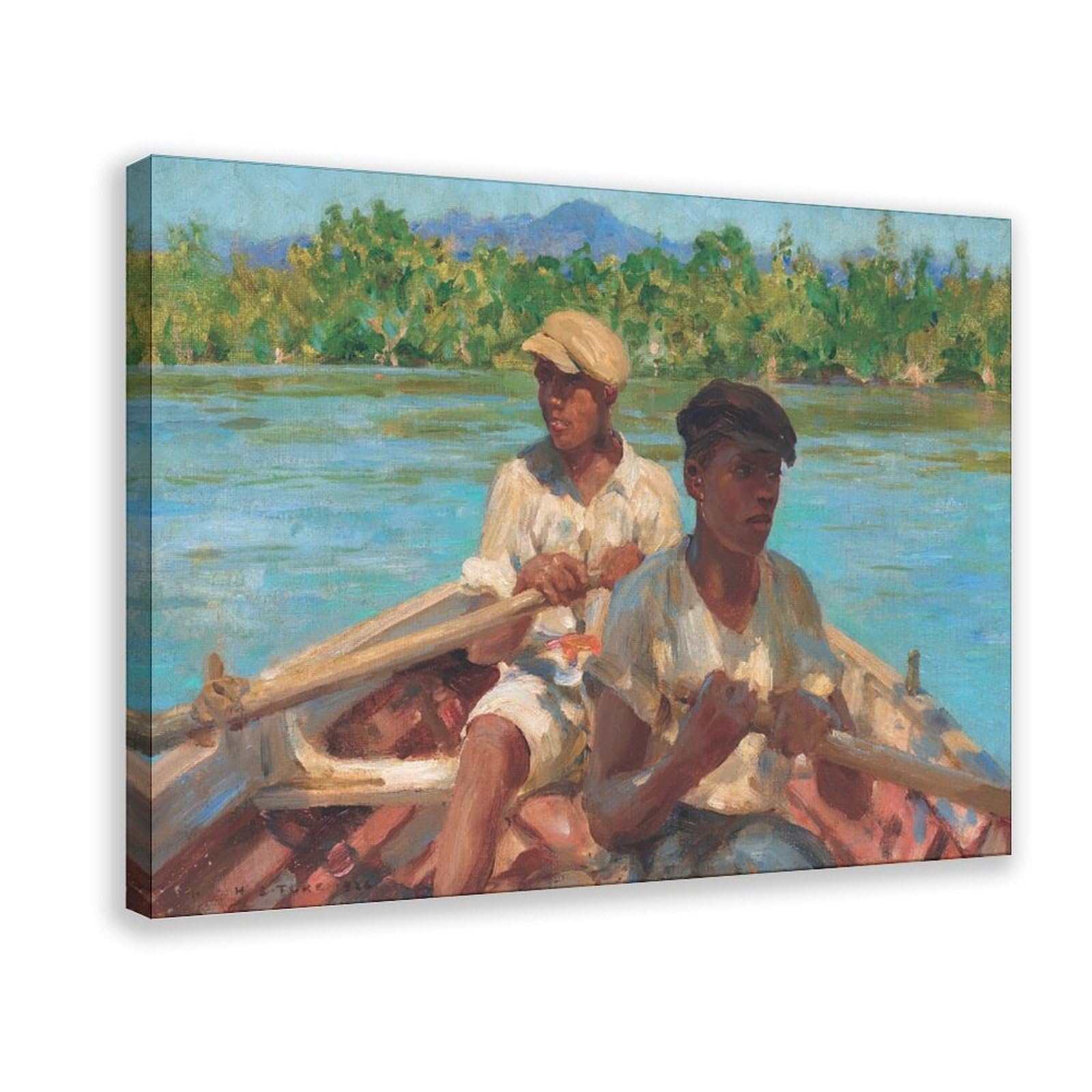Impression sur toile bateau rivière noire Jamaïque déco bureau - 8