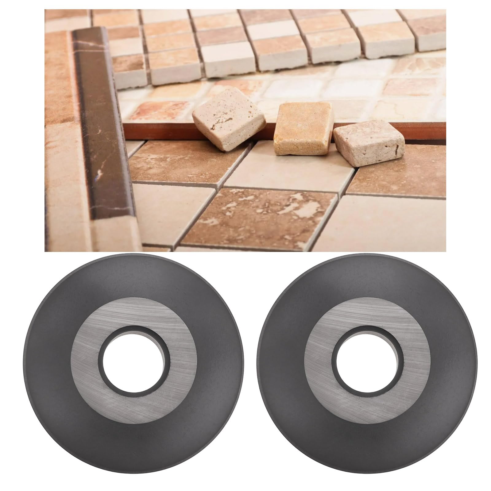 VGOL 2pcs 22x6x4.7mm Tile Cutting Wheel Replacement for Cutting Tiles Glass - Image 2