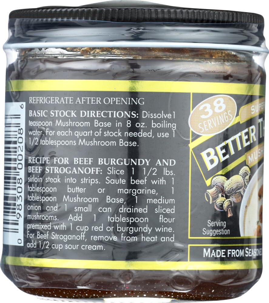 Better Than Bouillon Premium - Base de hongos, 8 onzas (paquete de 6)