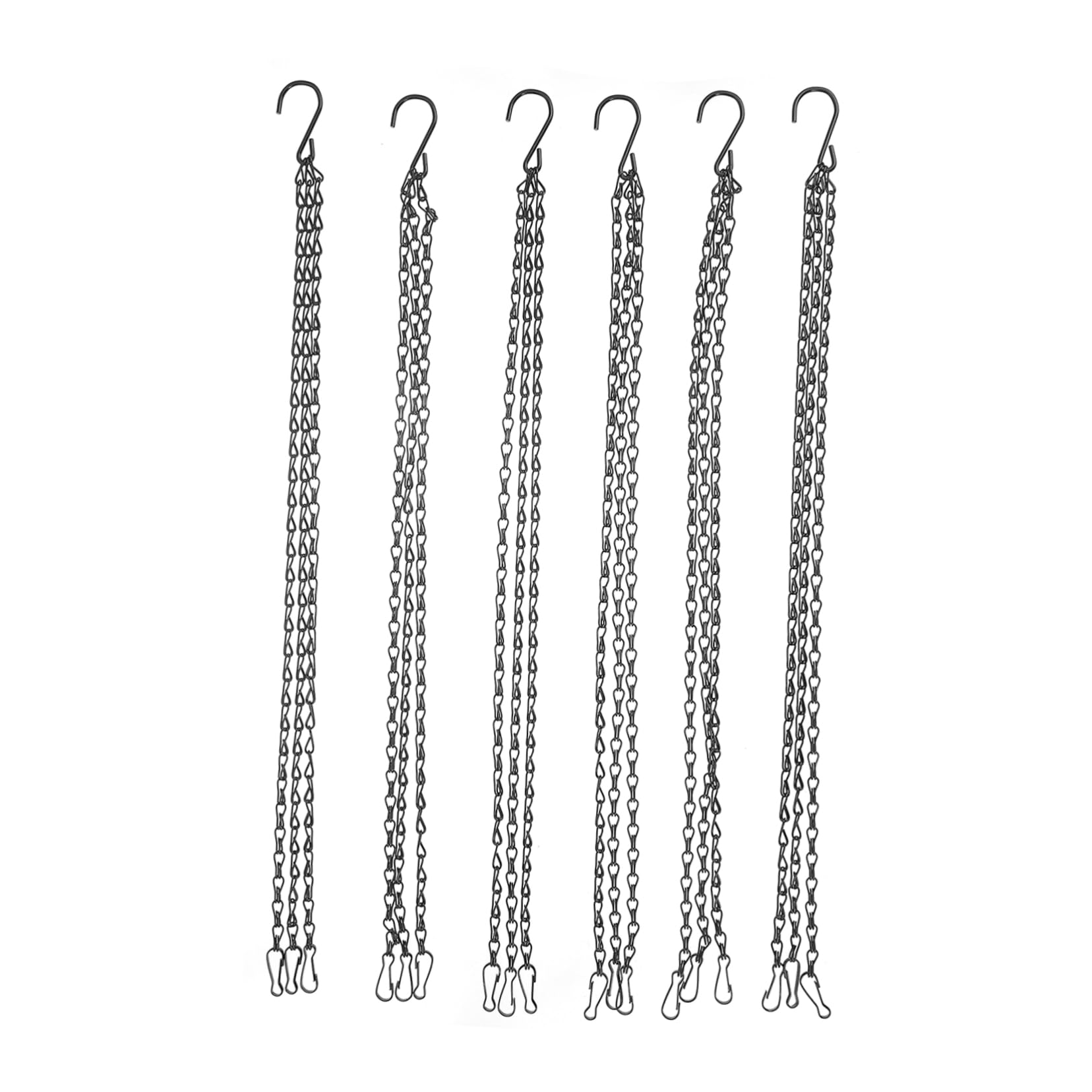 Mipcase 6pcs Multi Purpose Hanging Basket Chains for Outdoor Plants Durable Flowerpot Hangers Ideal for Birdcages and Decorative Wall Planters