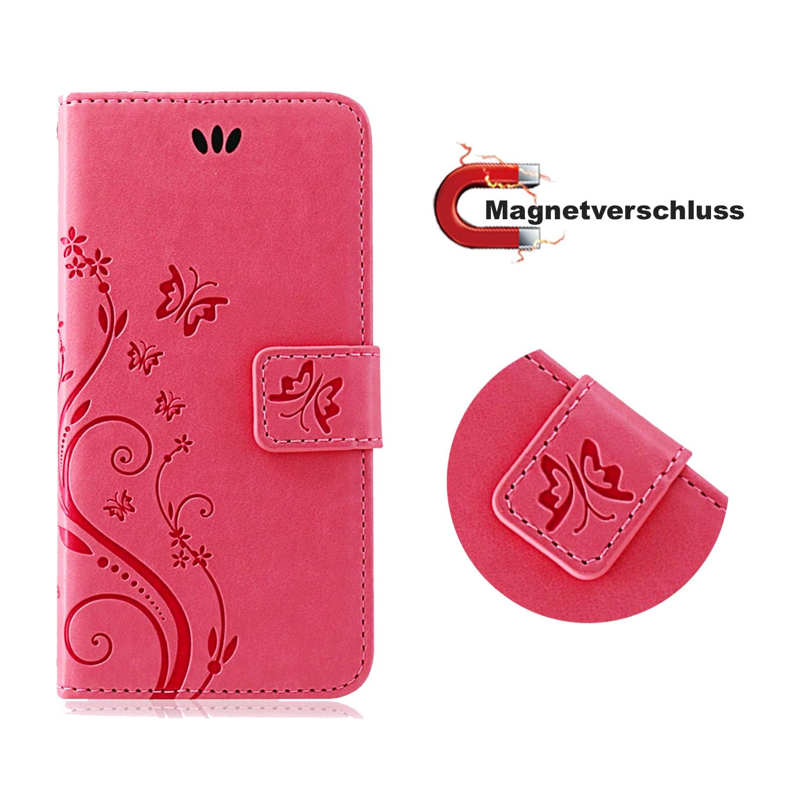 Betterfon Leder-Hülle Für Honor X8 – Wallet Case Mit Kartenfächern, Aufstellfunktion & Magnethverschluss, Grau