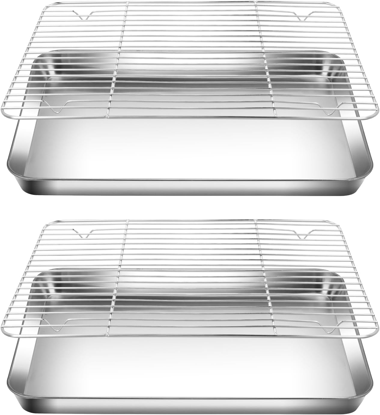 Plateau De Refroidissement à 3 étages En Acier Inoxydable Avec Pieds Pliables Pour Gâteaux, Biscuits, Pain 34 X 24,5 Cm