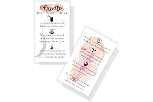 Instruction Cards for Handmade Candle Business