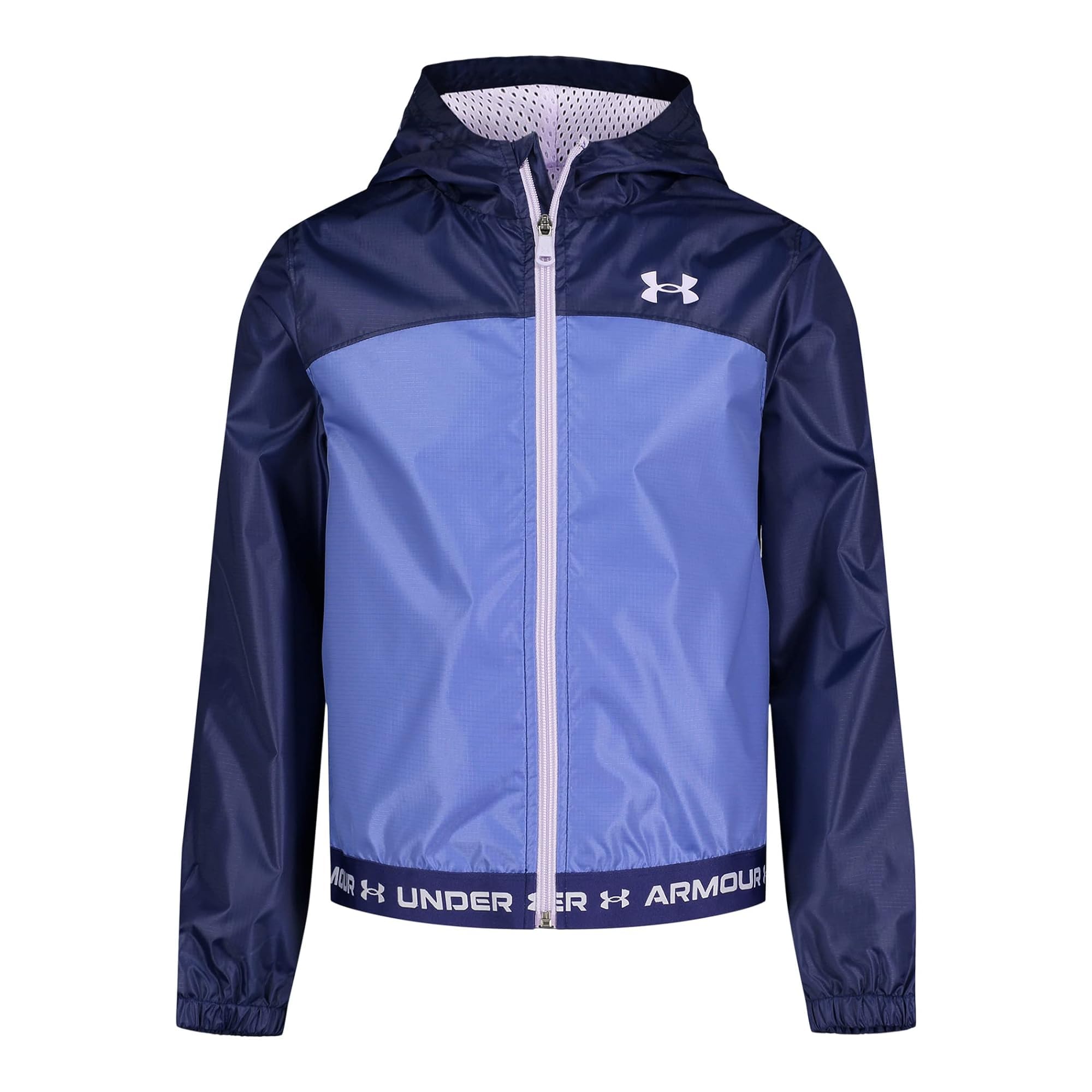 Under Armour girls Windbreaker, Zip-up Jacket, Water Repellent and Windproof