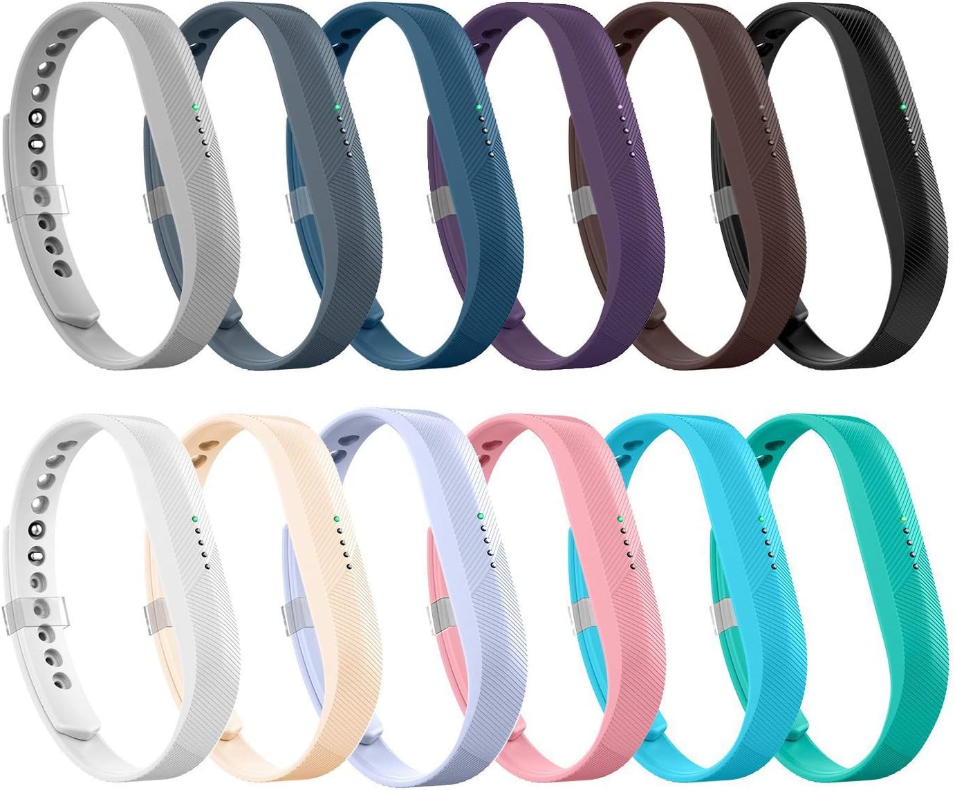 Compatible with Flex 2 Band, Replacement Bands for Fit-bit Flex 2 Accessories Silicon Wristbands Strap for Flex 2 Large Small Women Man