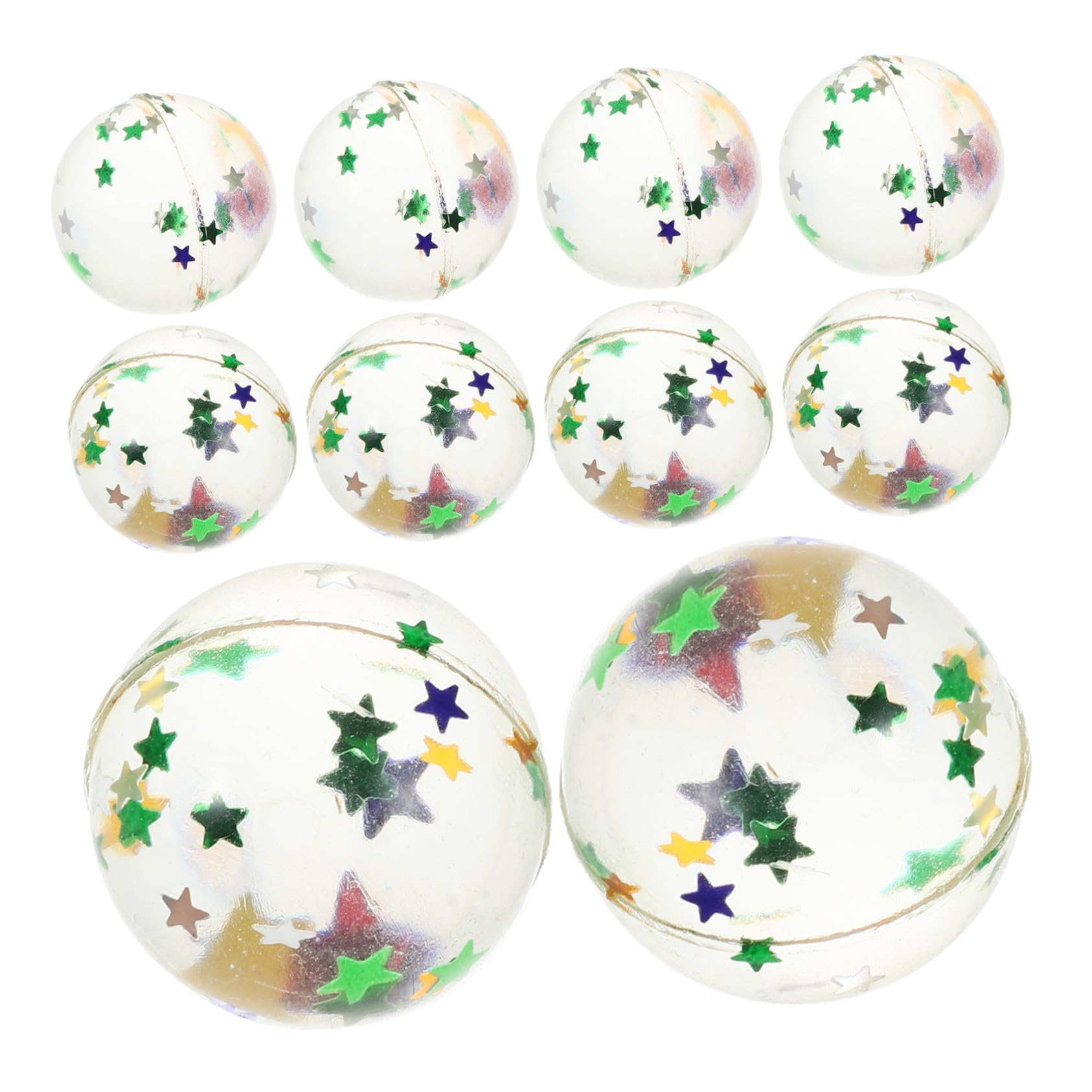 TOYANDONA 100 Piezas Unidades de Bolas Flotantes Elásticas con Lentejuelas Forma de de Juguetes Acuáticos para Piscina Infantil para Acuáticos Verano y Actividades