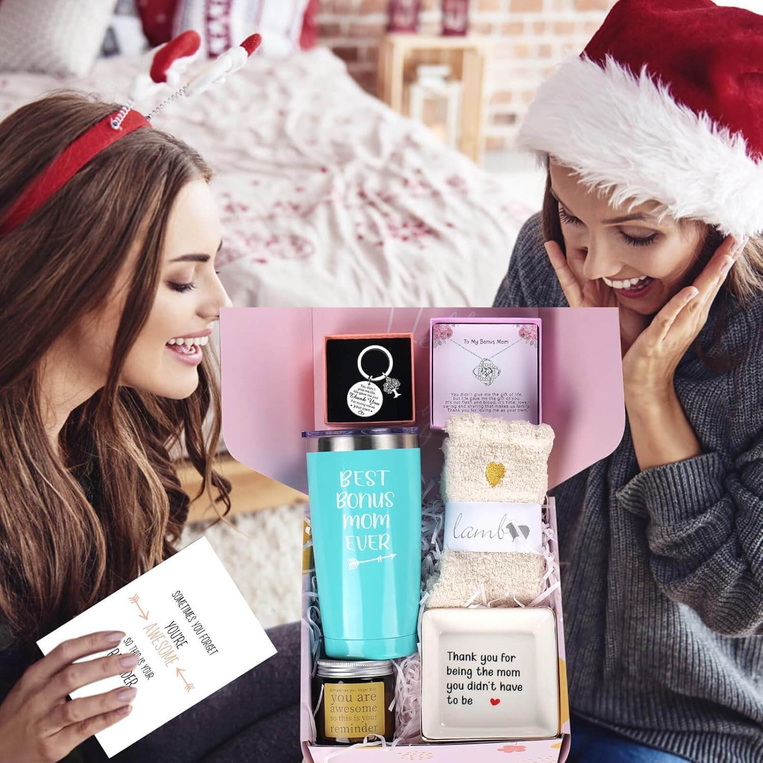 Ithmahco Step Mom Christmas Gifts, Bonus Mom Christmas Gifts, Best Bonus Moms Ever Gift Basket, Stepmom Birthday Gift Ideas From Son Daughter - Image 7